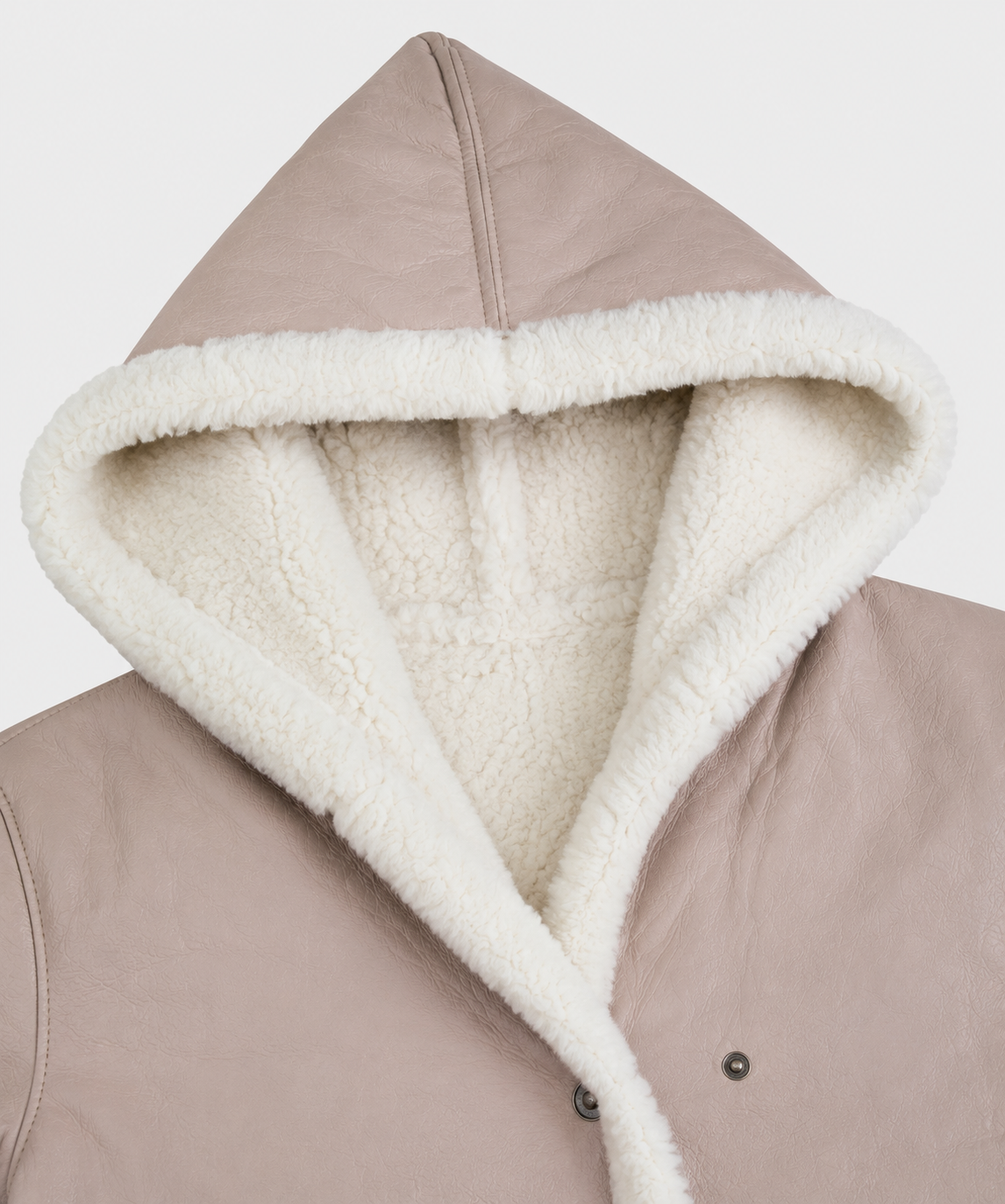 Allison Shearling Coat - Blush Pink - Allison8