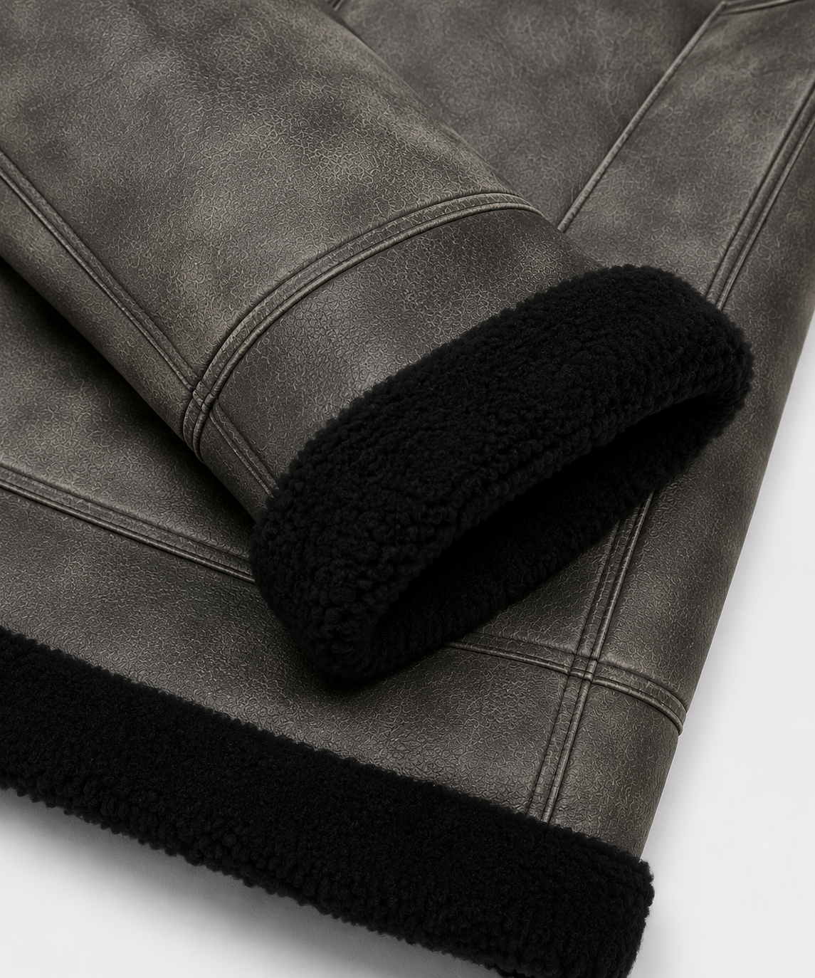 Callahan Shearling Coat - Dirty Gray