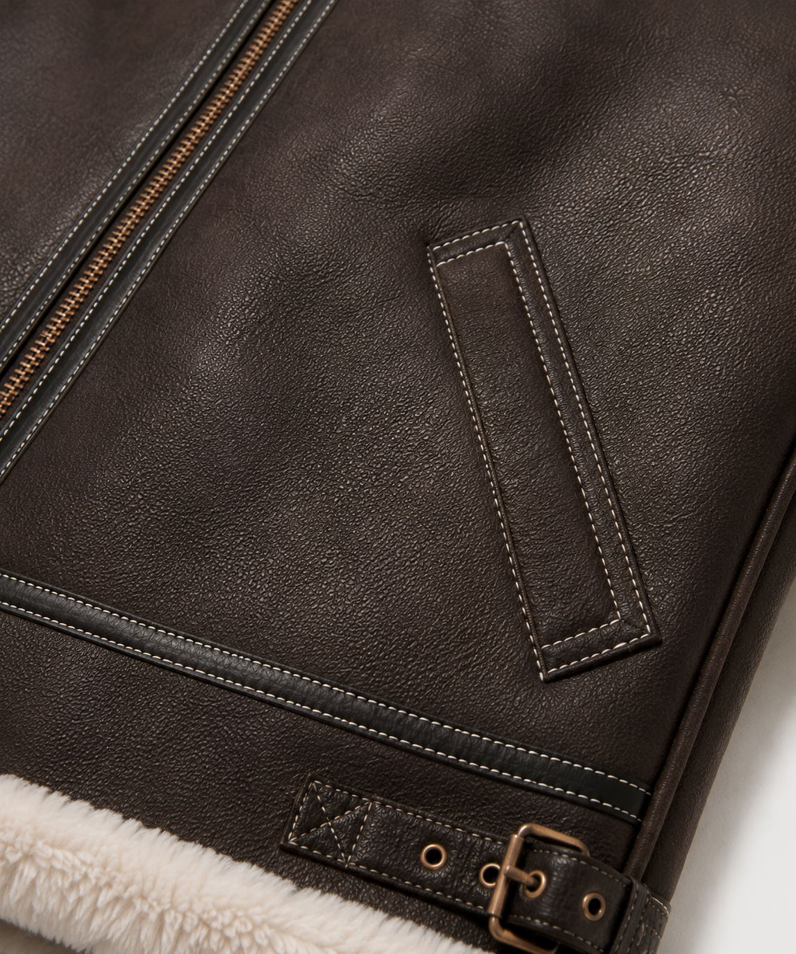 Dakota Shearling Jacket - Light Brown
