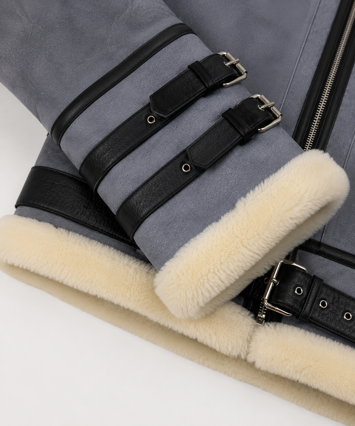 Dawson Shearling Jacket - Dusty Blue