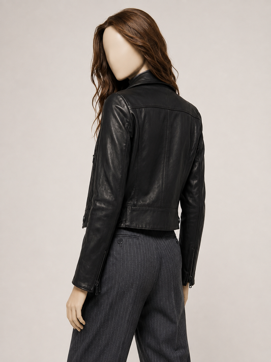 Lucy Black Leather Jacket - Lucyblack2