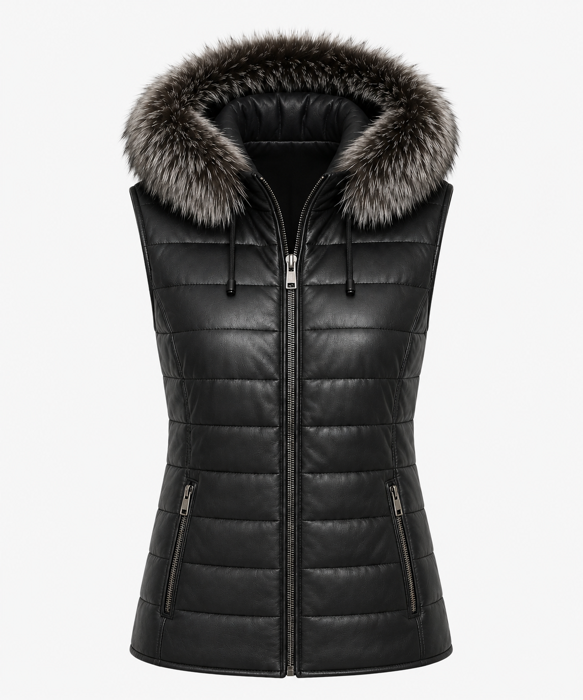 Adeline Shearling Gilet - Old Black - Adeline4