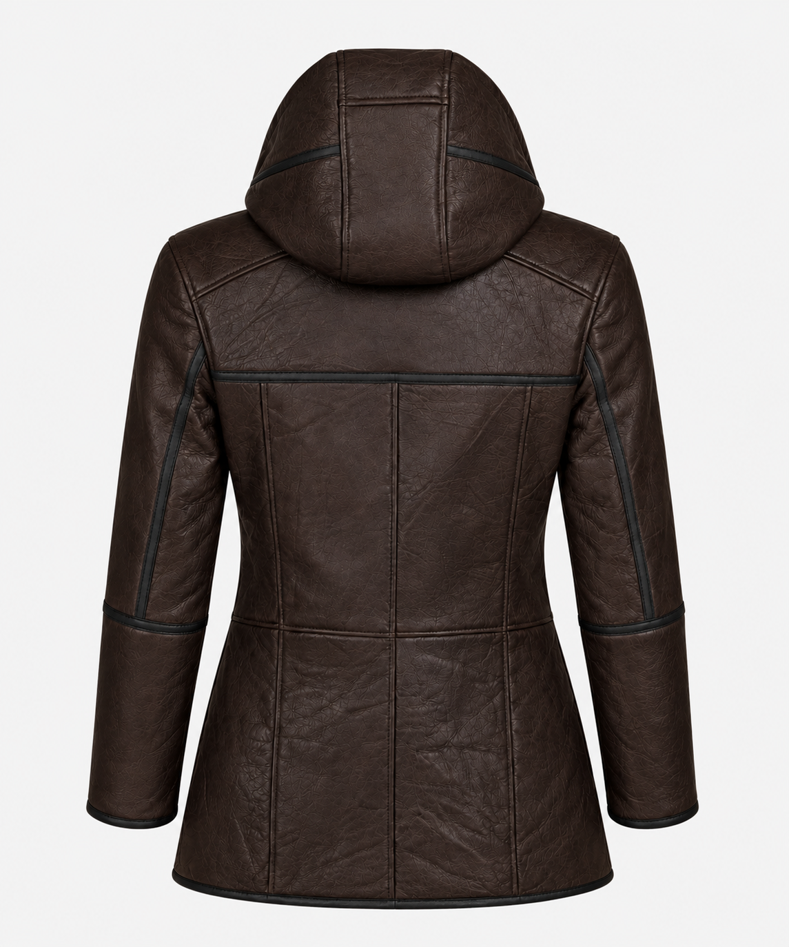 Andie Shearling Coat - Dark Espresso Brown - Andie5