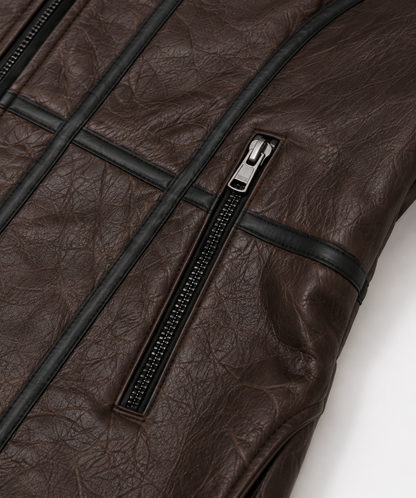 Andie Shearling Coat - Dark Espresso Brown - Andie8