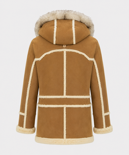 Asher Shearling Coat - Fur Camel