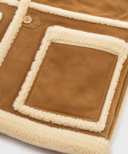Asher Shearling Coat - Fur Camel