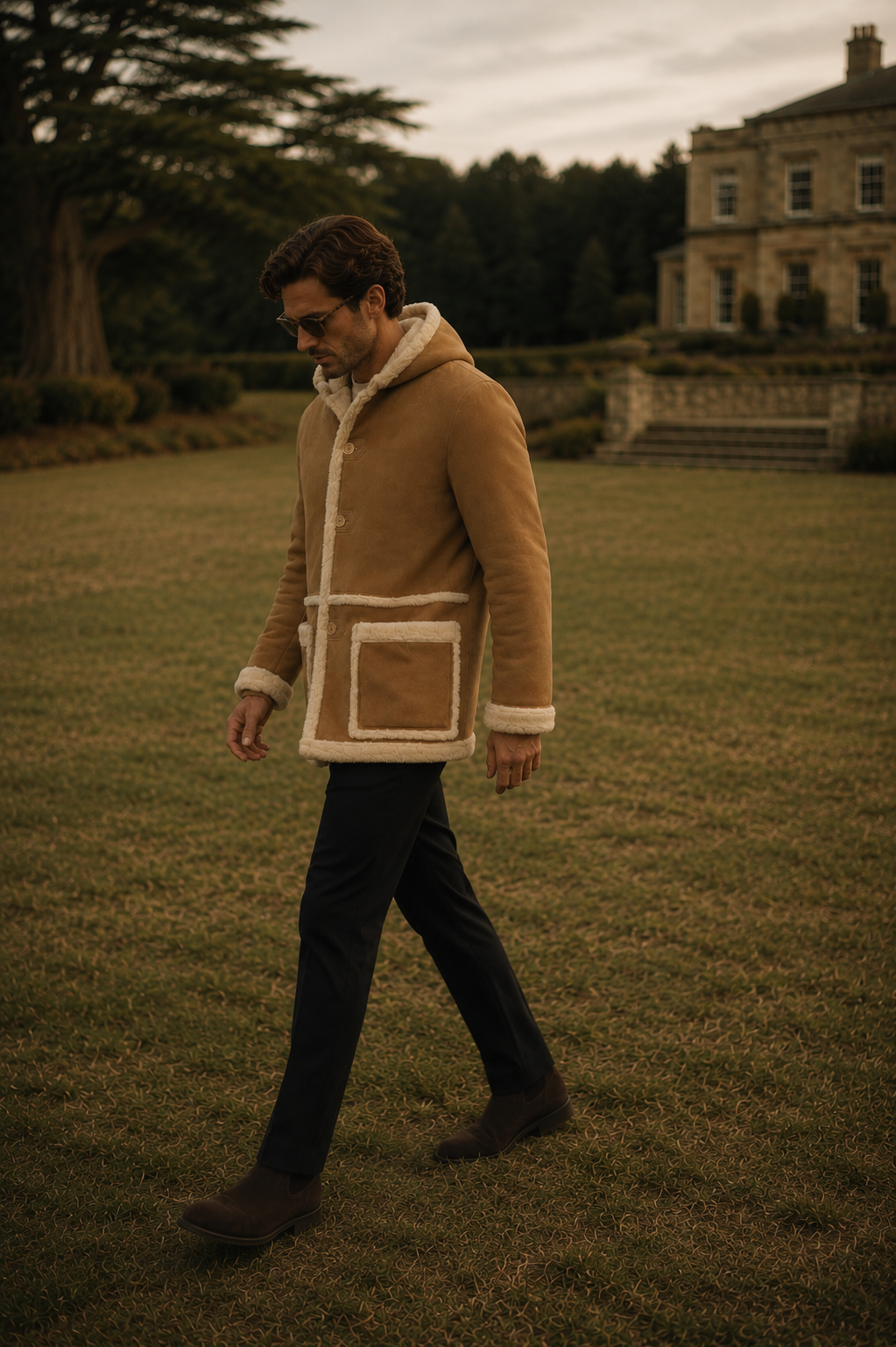 Asher Shearling Coat - Fur Camel