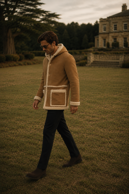 Asher Shearling Coat - Fur Camel