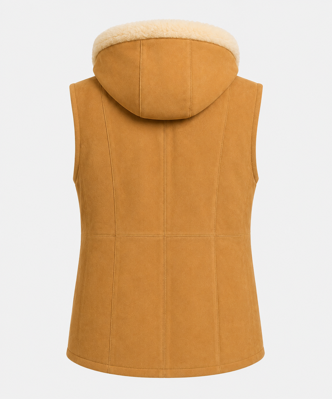 Aubrey Shearling Gilet - Camel Tan - Aubrey5