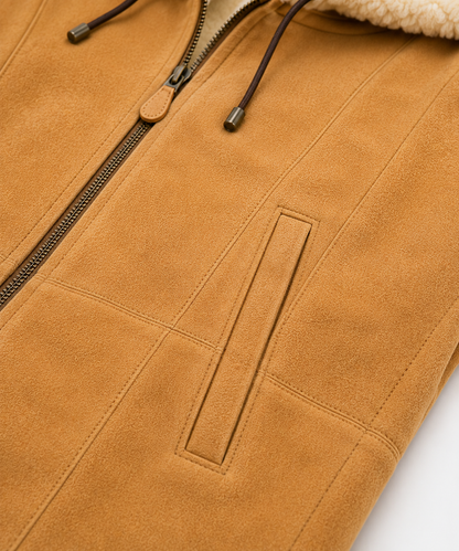Aubrey Shearling Gilet - Camel Tan - Aubrey9