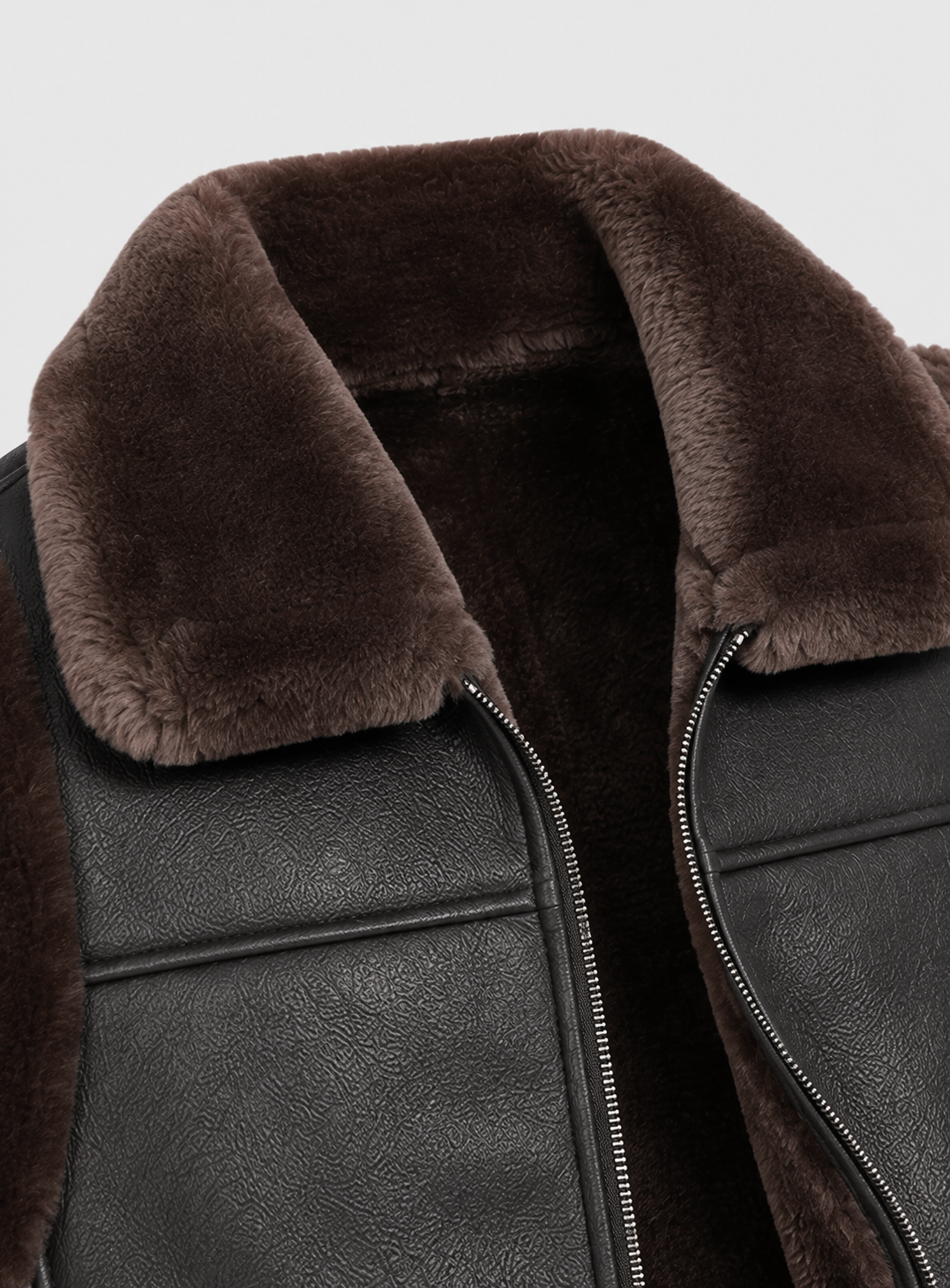 Austin Shearling Gilet - Old Black