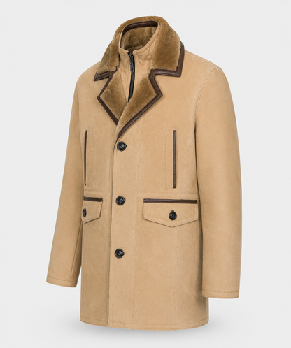 Axel Shearling Coat - Timeless Beige