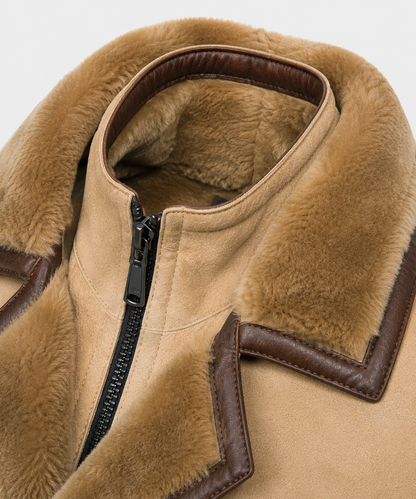 Axel Shearling Coat - Timeless Beige