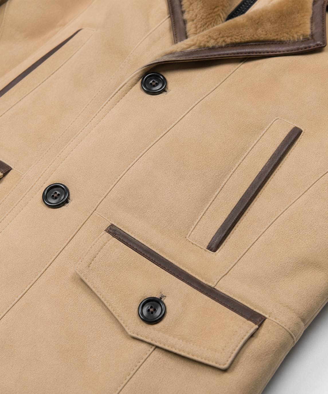 Axel Shearling Coat - Timeless Beige