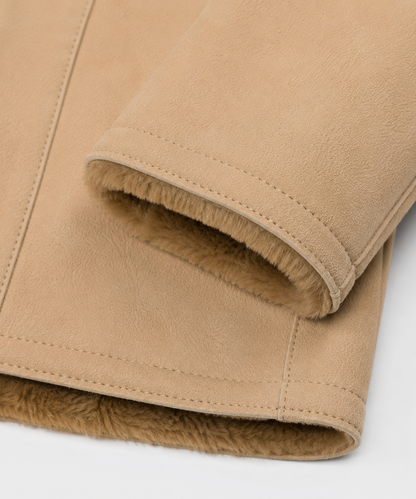 Axel Shearling Coat - Timeless Beige
