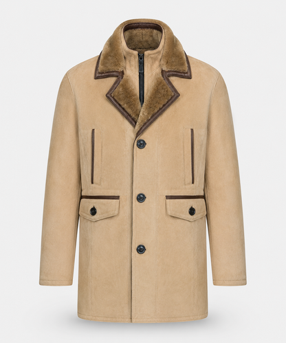 Axel Shearling Coat - Timeless Beige
