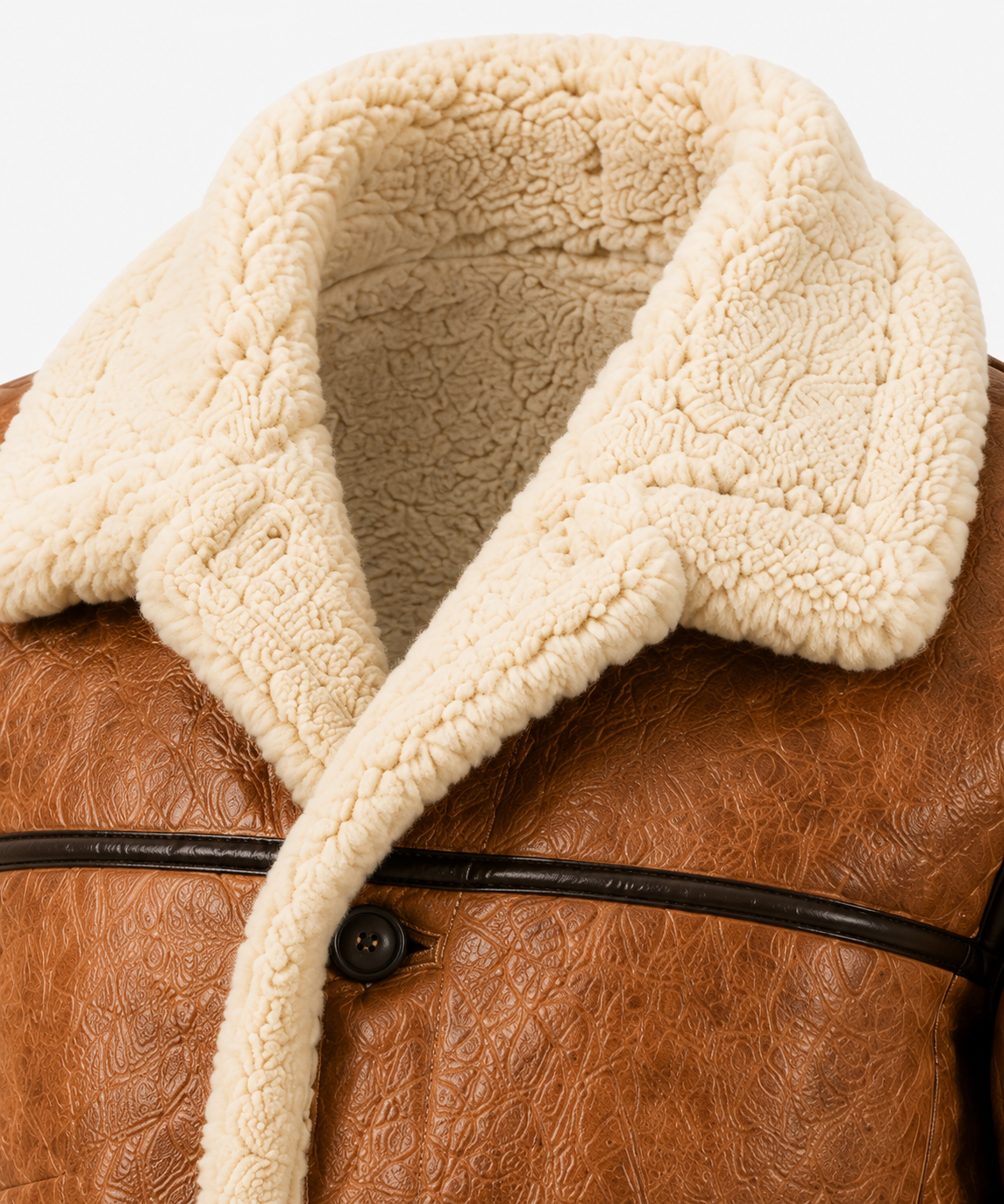 Boone Shearling Coat - Crazy Brown