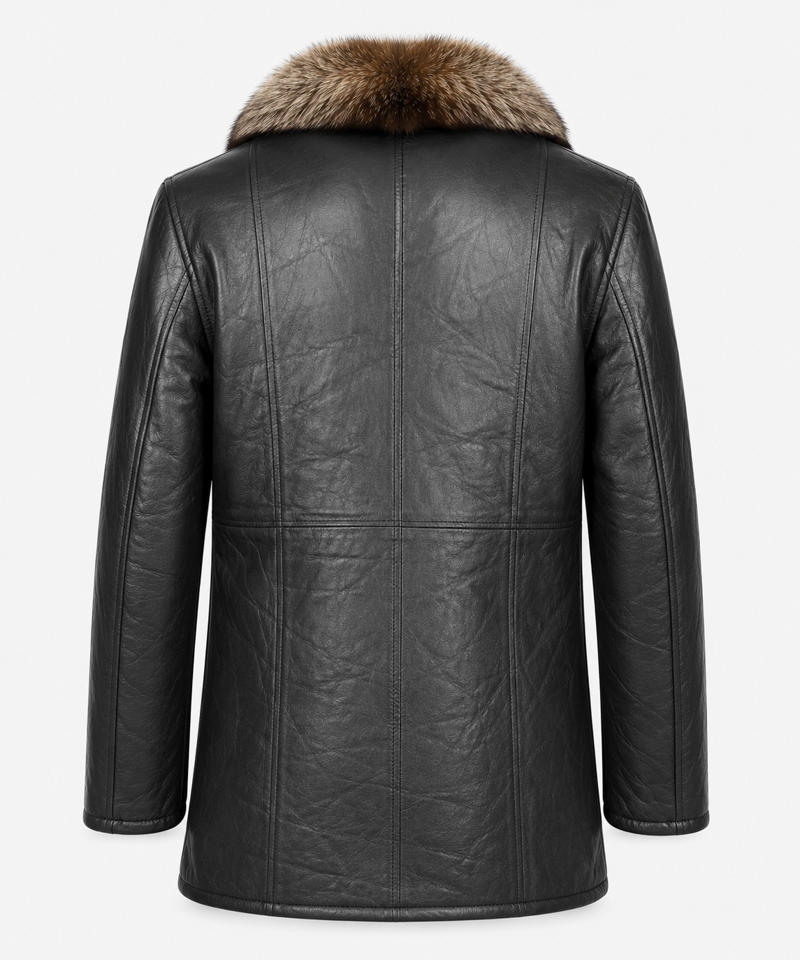 Briggs Shearling Coat - Foxy Black