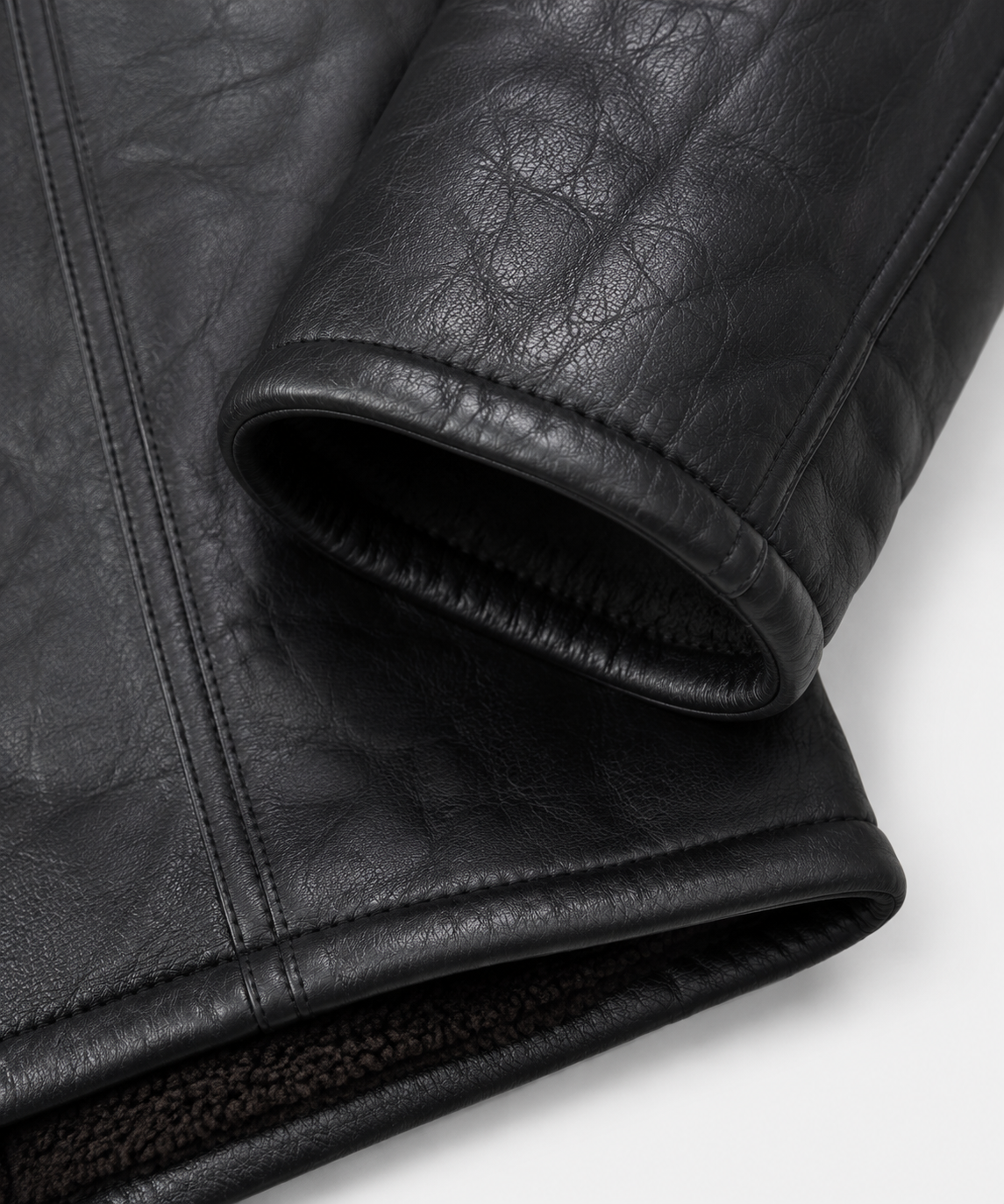 Briggs Shearling Coat - Foxy Black