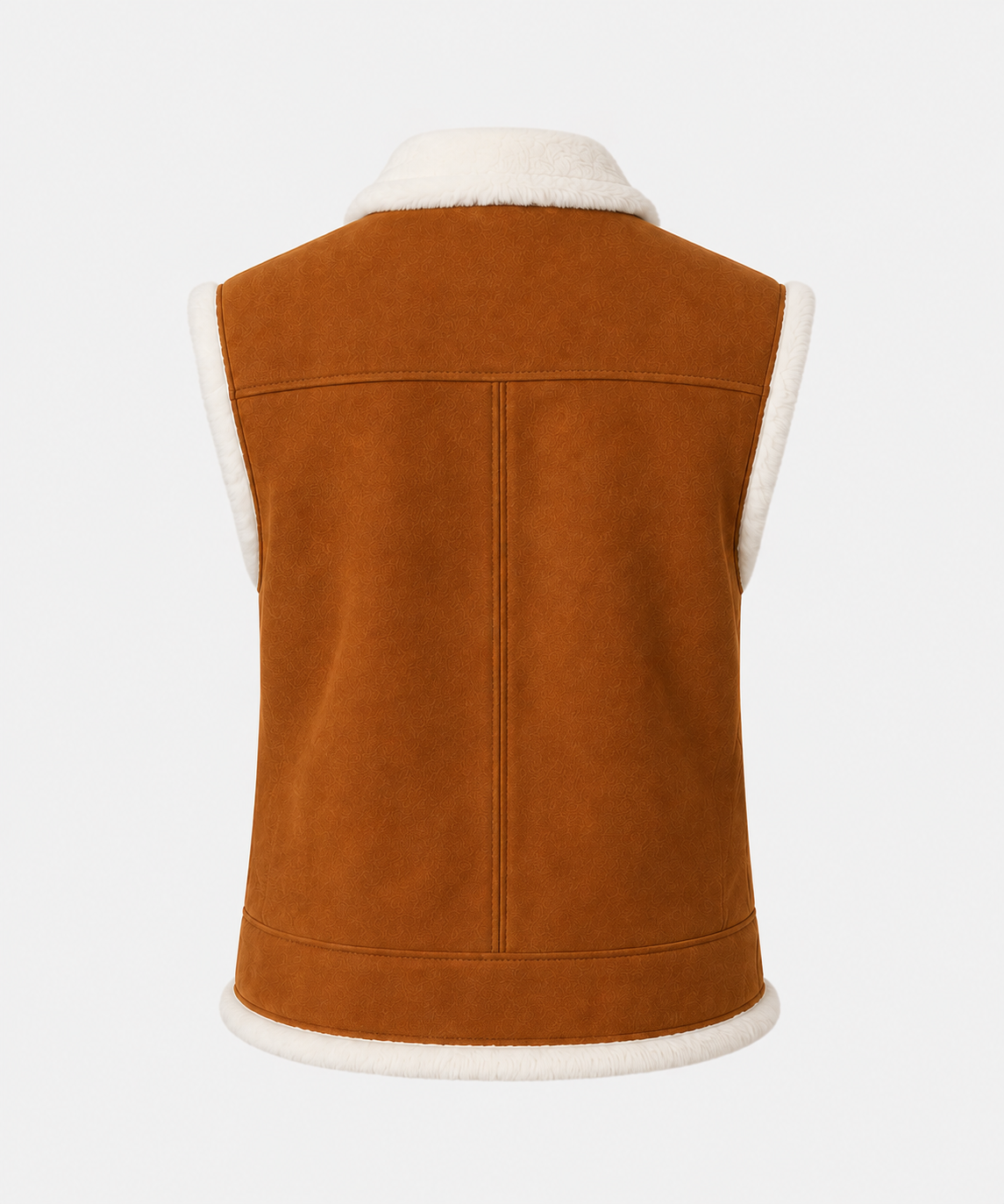 Brinley Shearling Gilet - Burnt Sienna - Brinley6