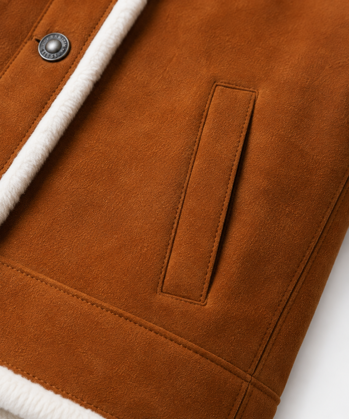 Brinley Shearling Gilet - Burnt Sienna - Brinley8