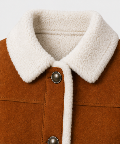 Brinley Shearling Gilet - Burnt Sienna - Brinley9