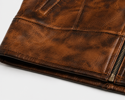 Brooks Shearling Gilet - Tan Brown
