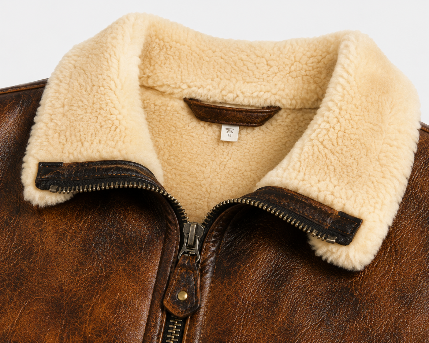Brooks Shearling Gilet - Tan Brown