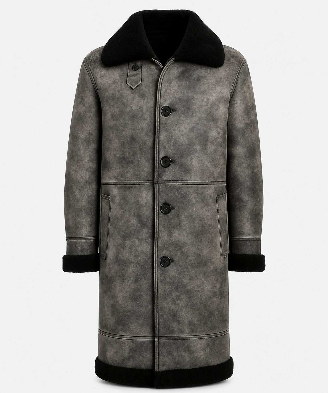 Callahan Shearling Coat - Dirty Gray