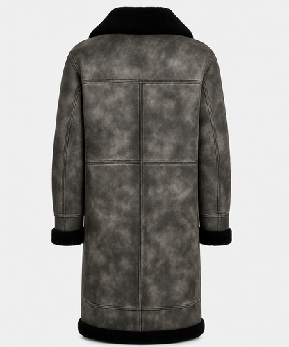 Callahan Shearling Coat - Dirty Gray