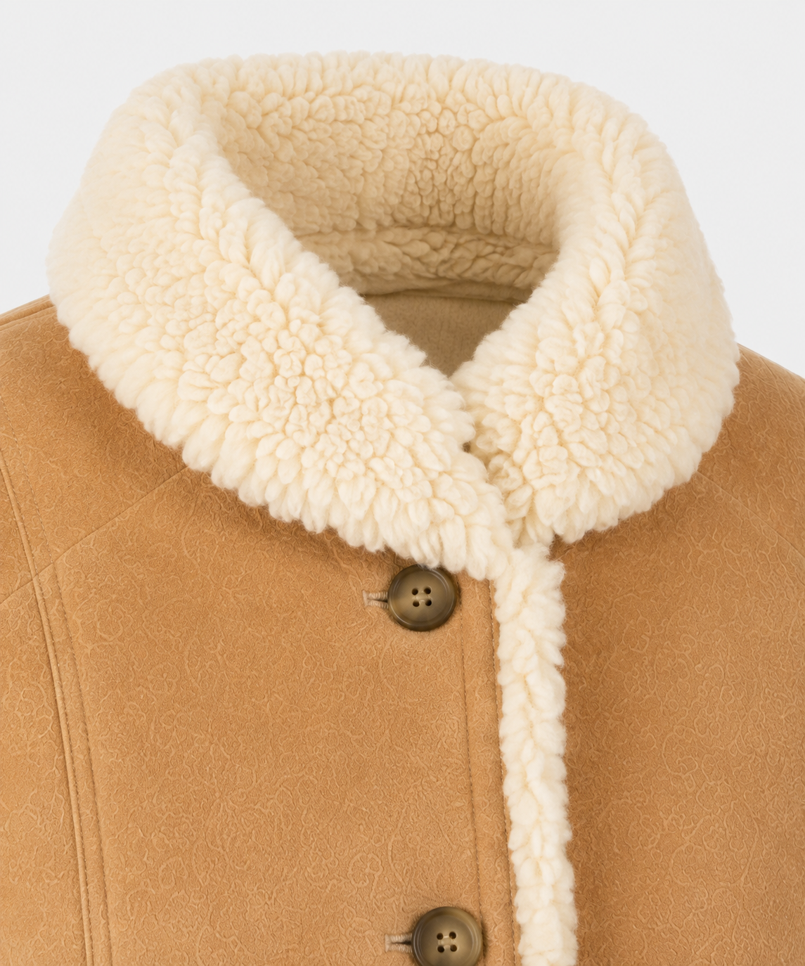 Carla Shearling Coat - Warm Camel - Carla8