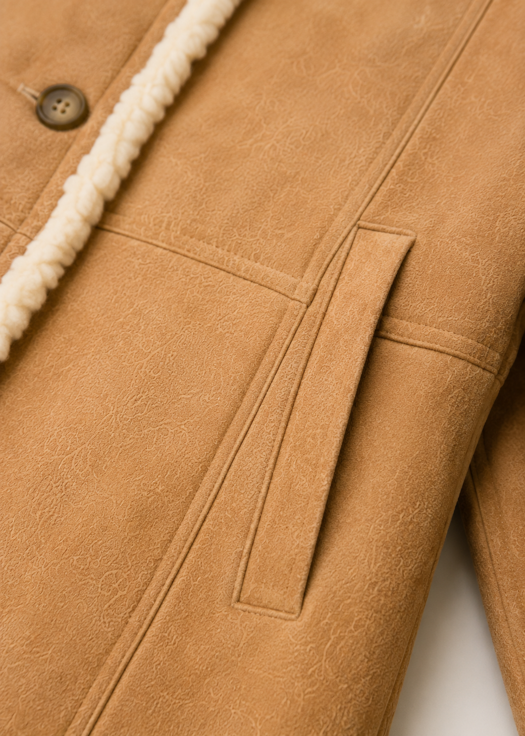 Carla Shearling Coat - Warm Camel - Carla9