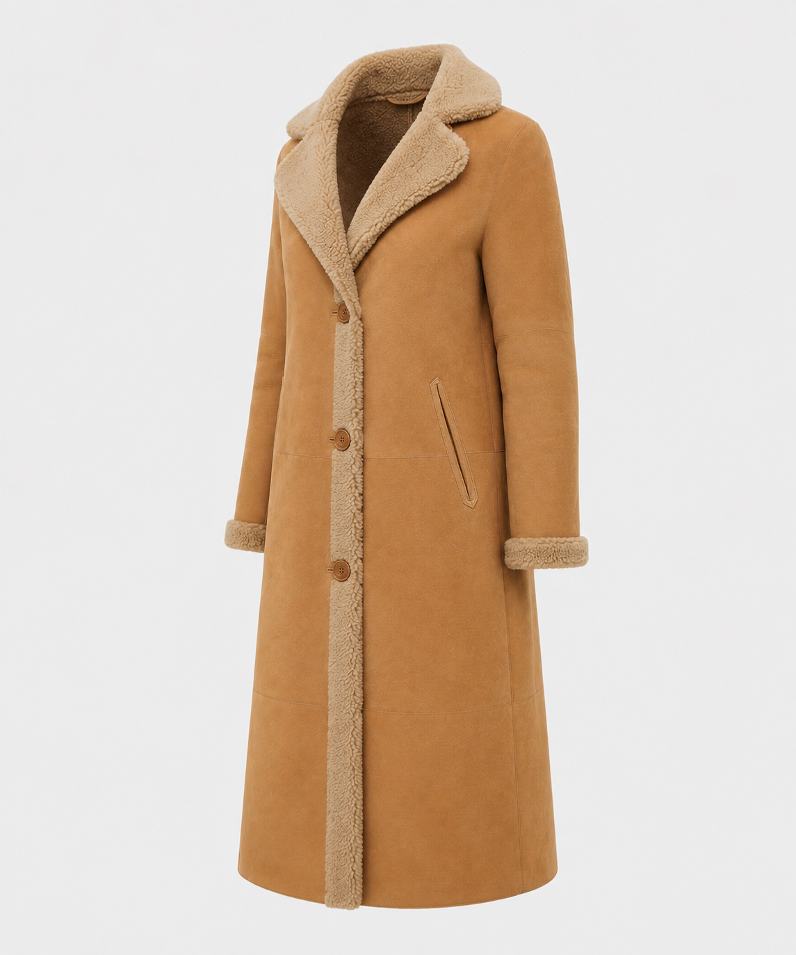 Carmen Shearling Coat - Cognac Tan - Carmen7