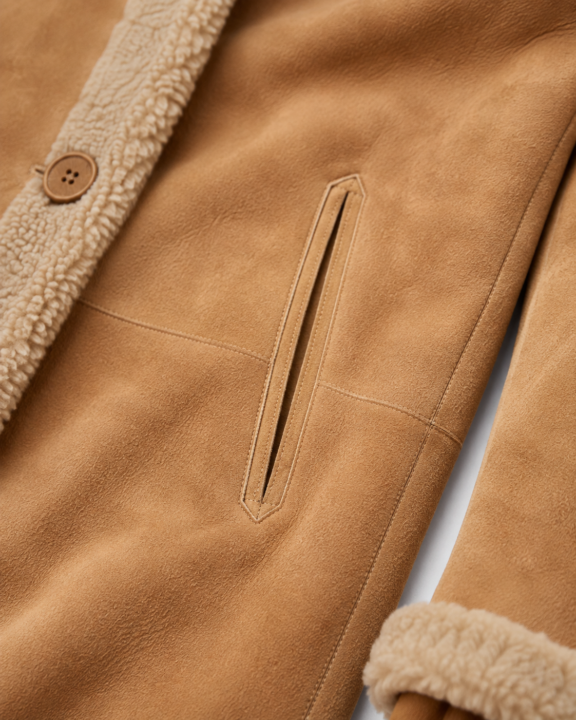Carmen Shearling Coat - Cognac Tan - Carmen9