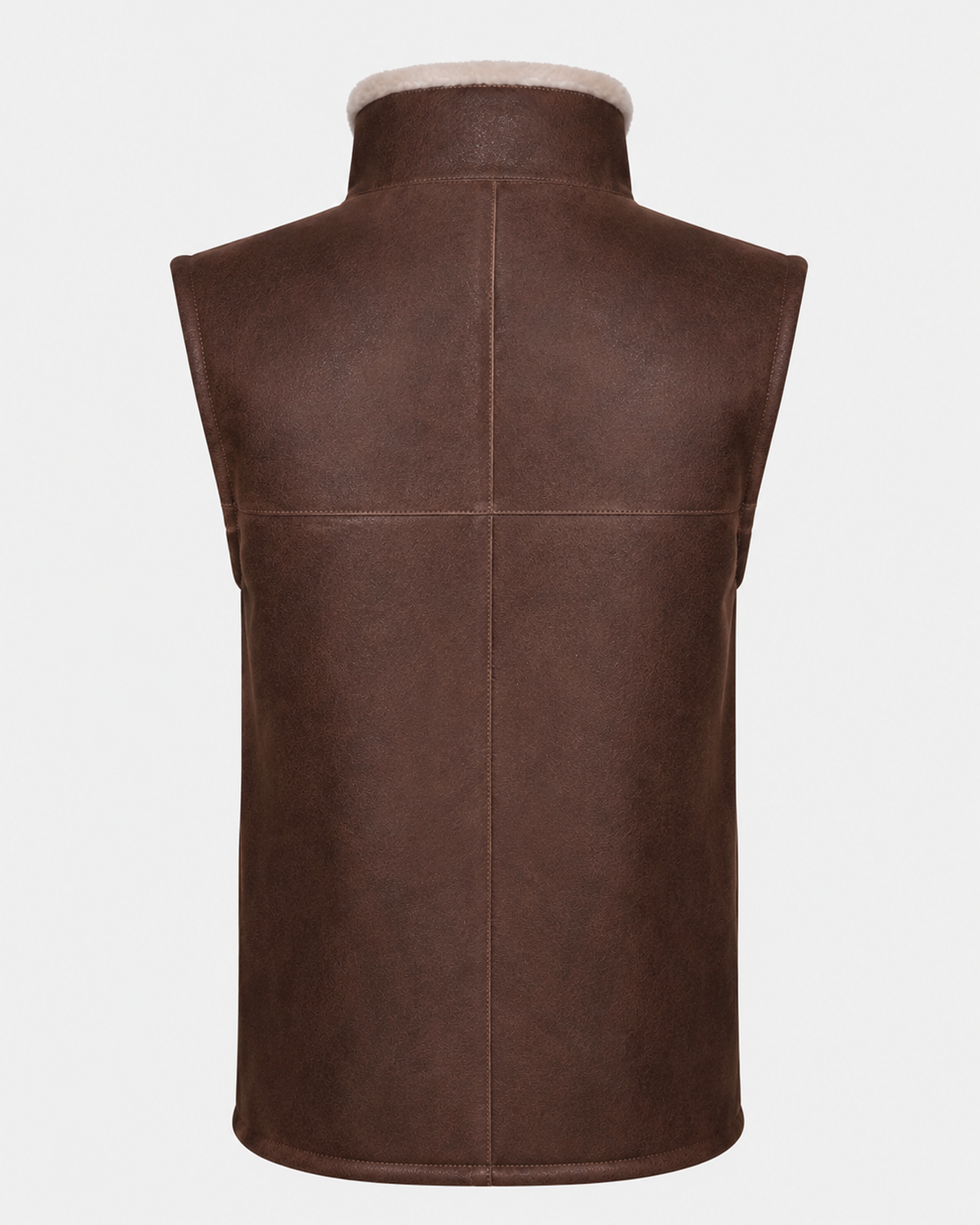 Carter Shearling Gilet - Brown