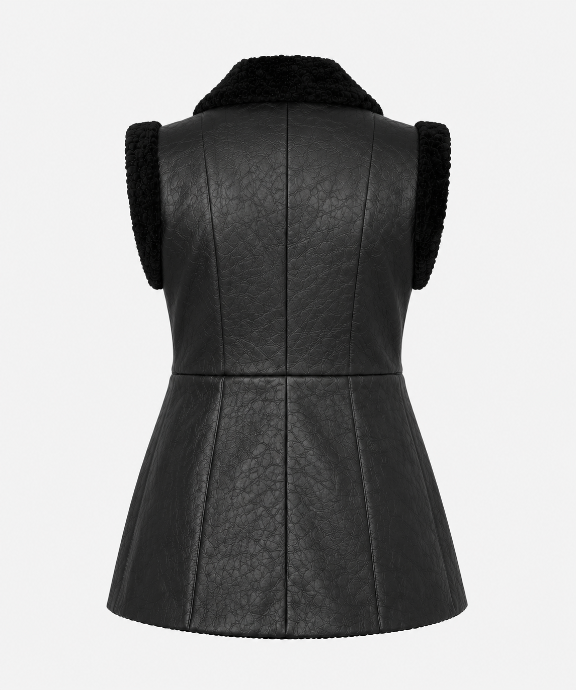 Charlotte Shearling Gilet -Black - Charlotte5