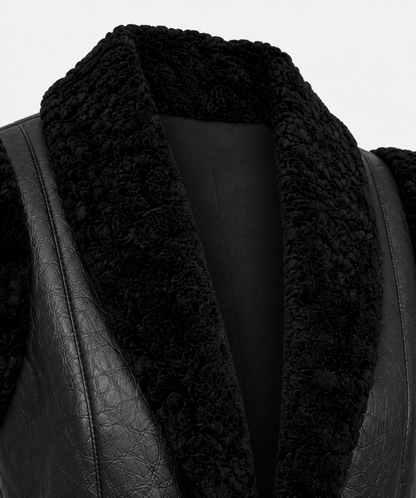 Charlotte Shearling Gilet -Black - Charlotte7