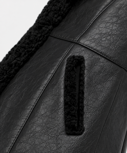 Charlotte Shearling Gilet -Black - Charlotte8