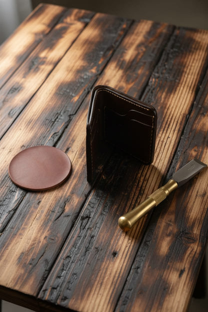 Classic Bifold Leather Wallet -Chocolate Brown