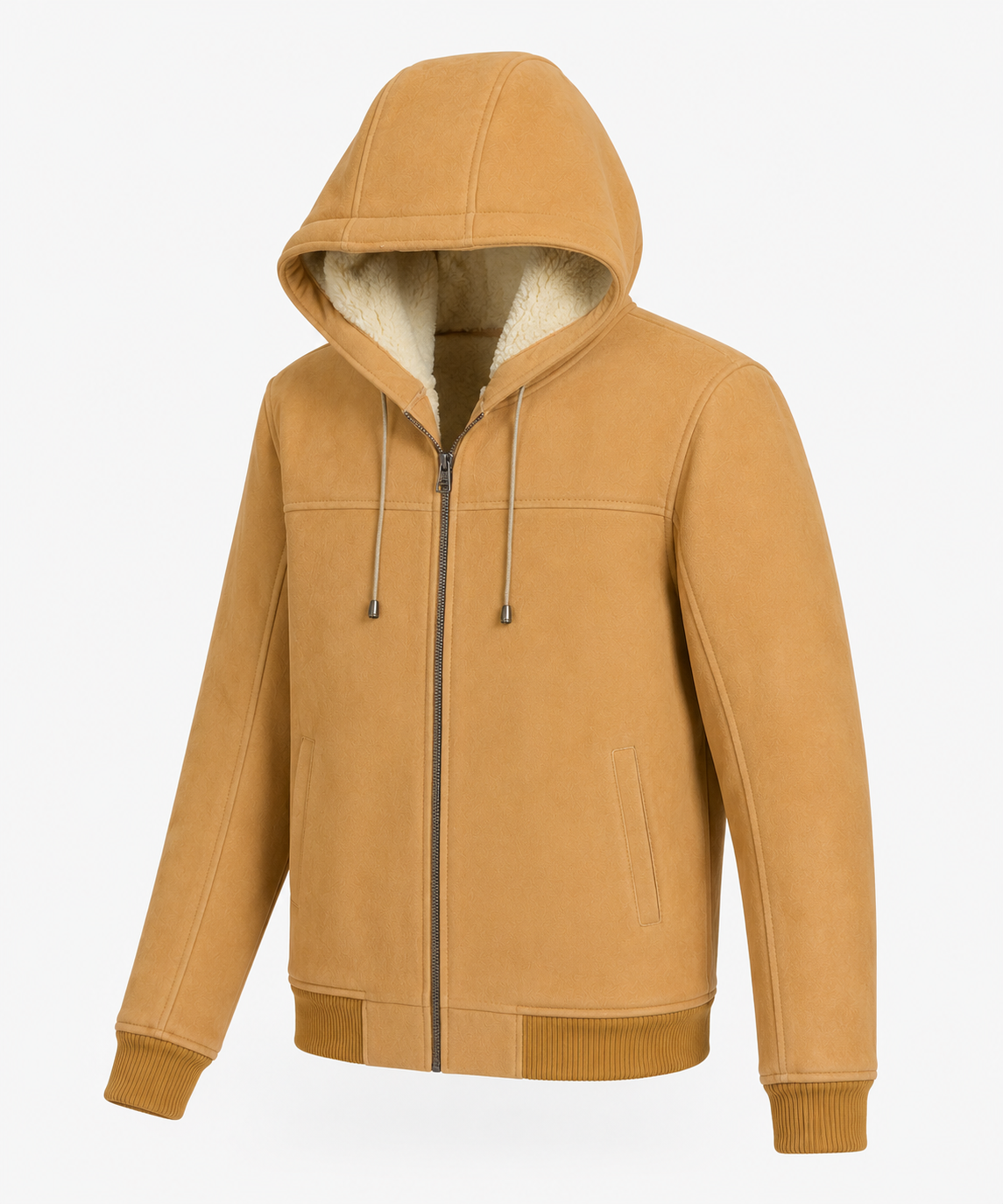 Cladwell Shearling Jacket - Camel Hoodie