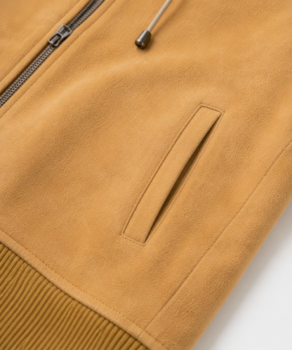 Cladwell Shearling Jacket - Camel Hoodie