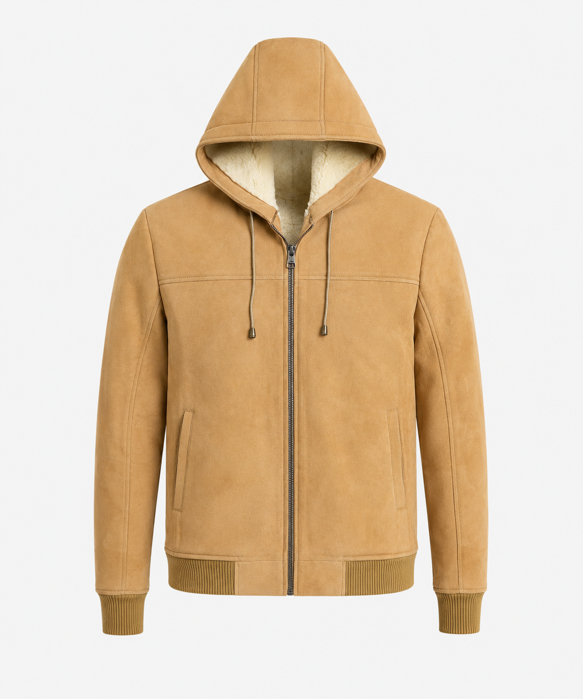 Cladwell Shearling Jacket - Camel Hoodie