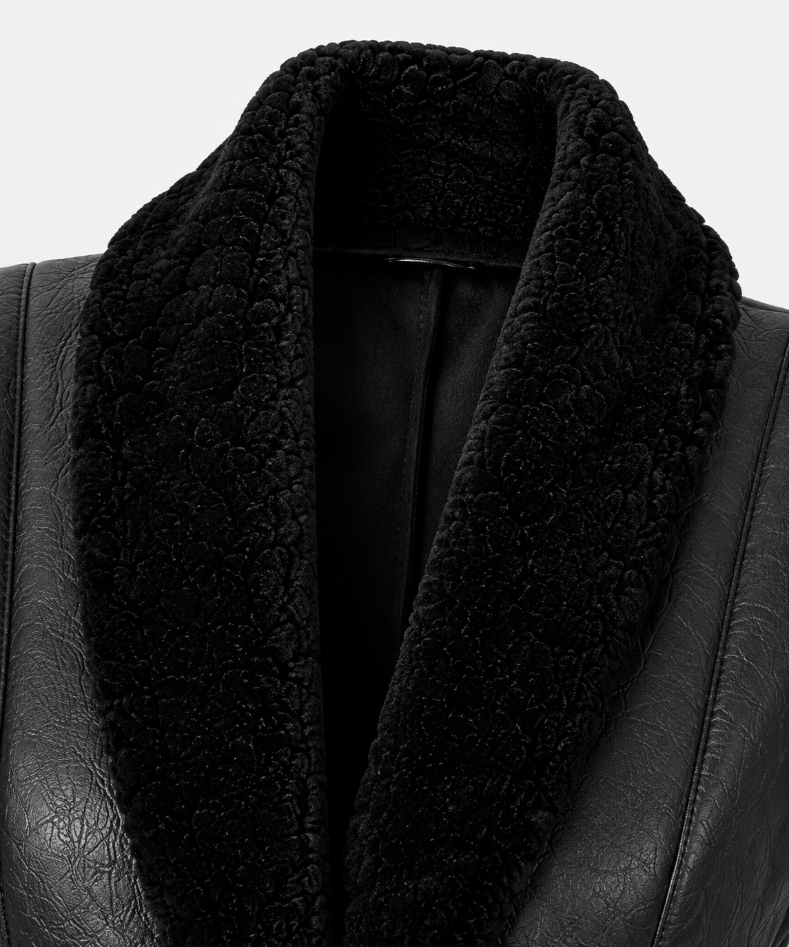 Claire Shearling Gilet - Black - Claire8