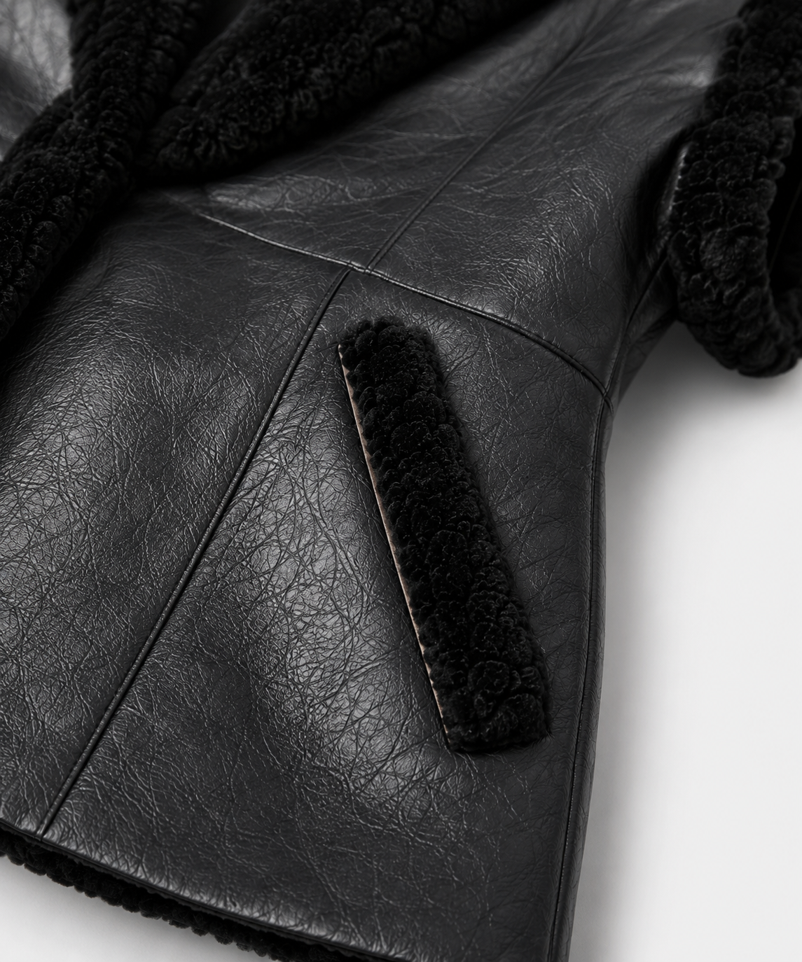 Claire Shearling Gilet - Black - Claire9