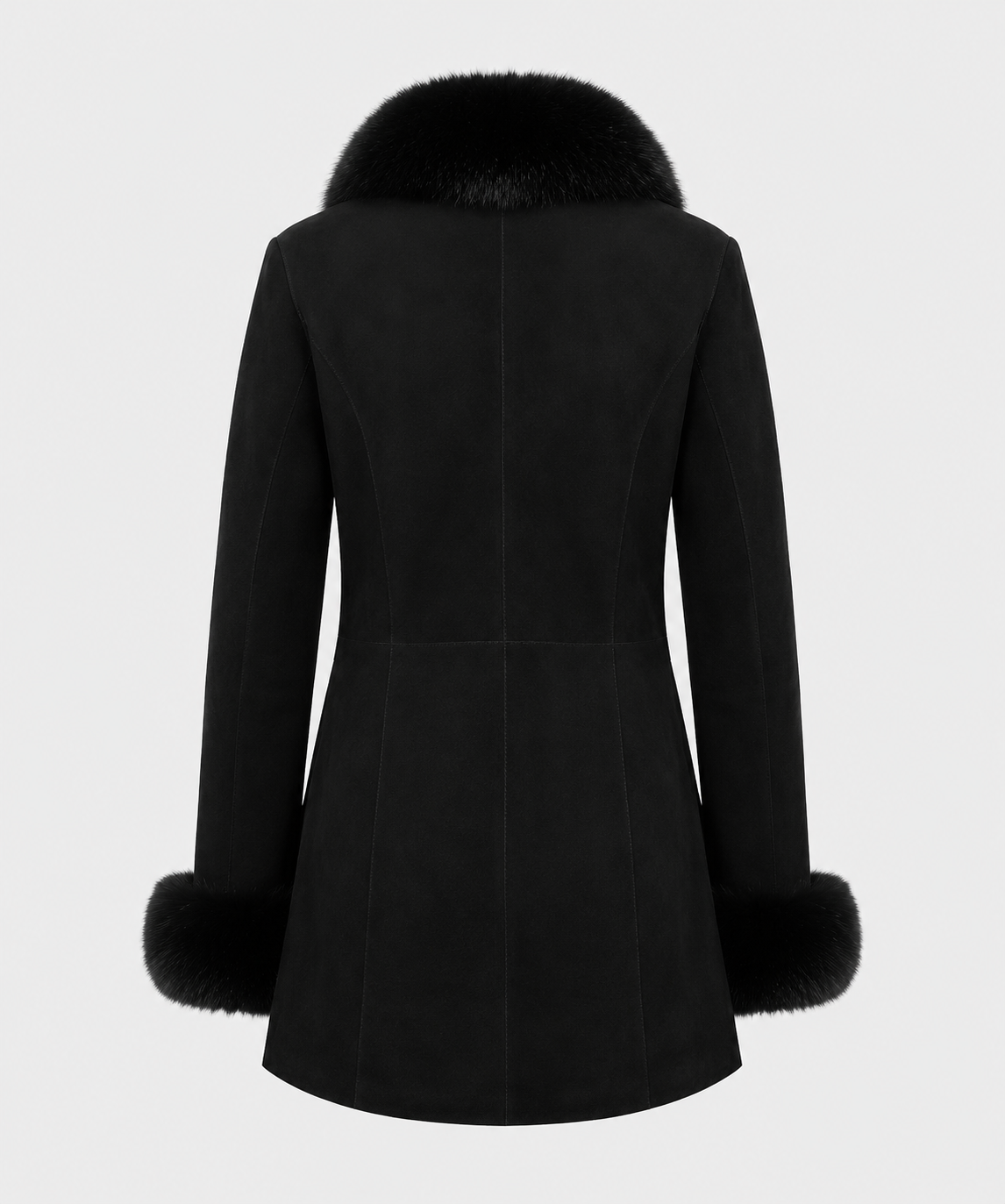 Clancy Shearling Coat - Jet Black - Clancy5