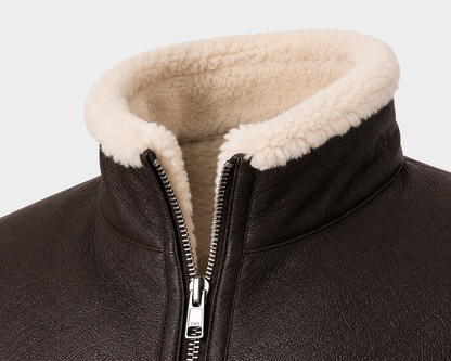Colton Shearling Gilet - Black