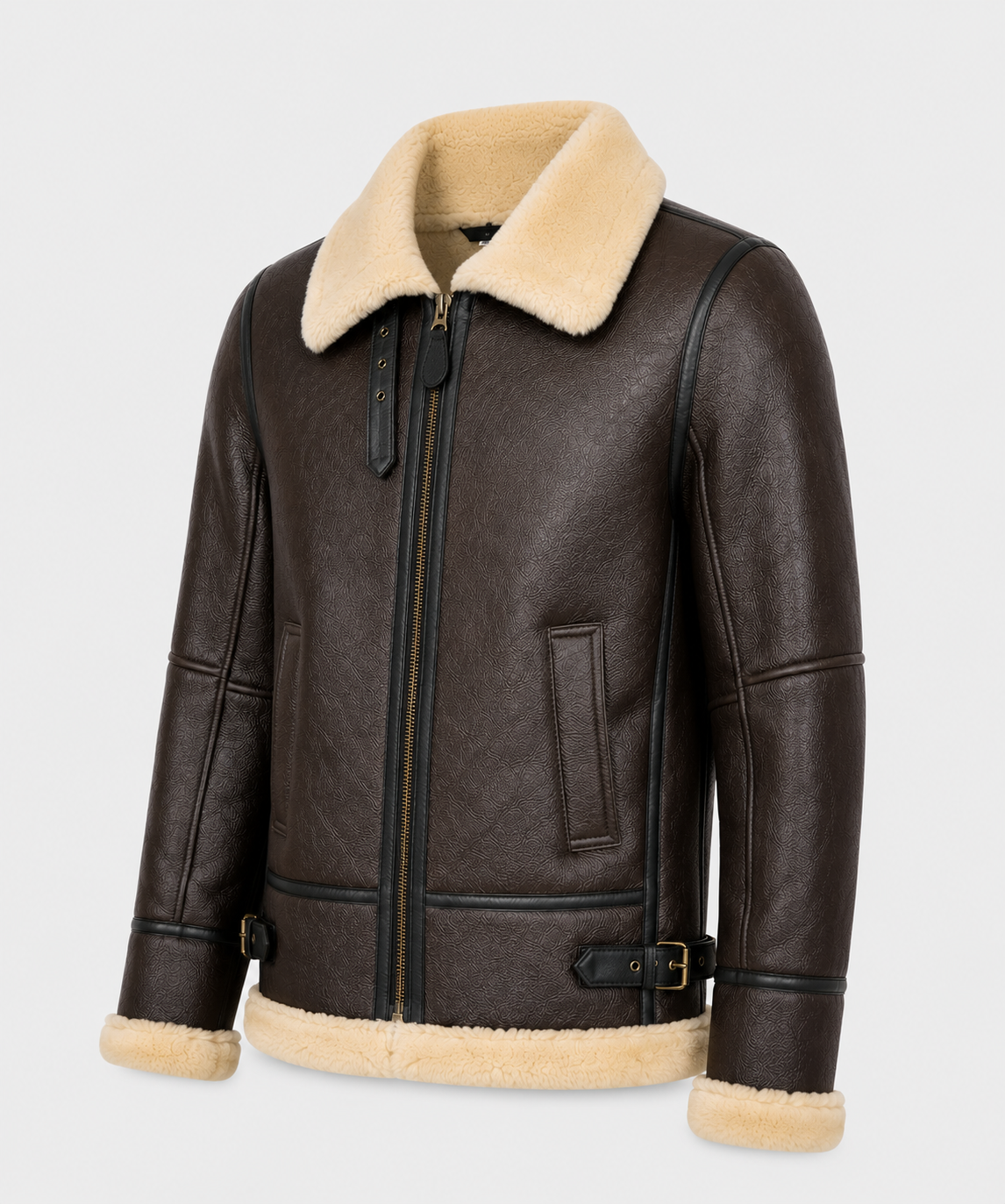 Creed Shearling Jacket - Premium Brown