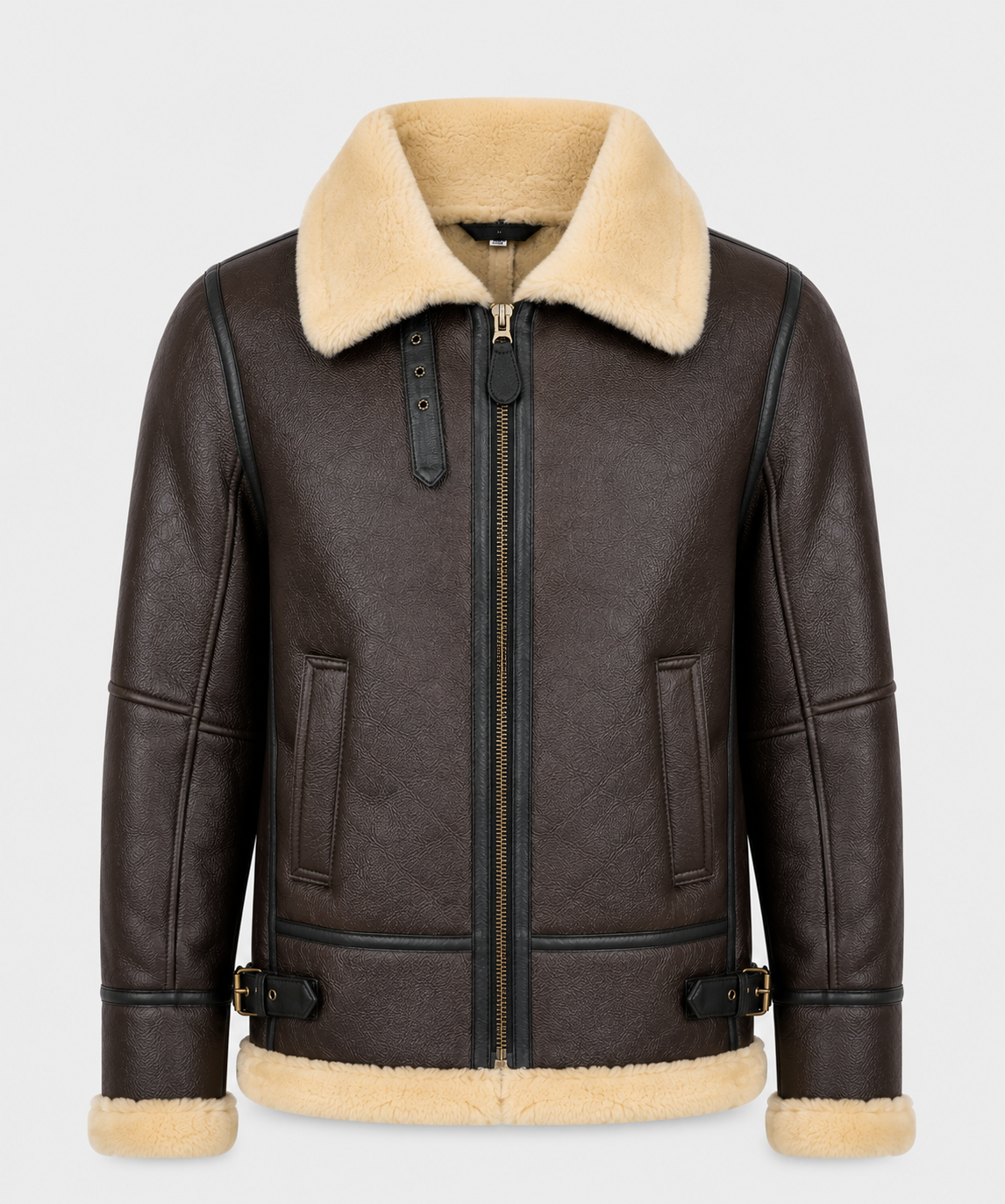 Creed Shearling Jacket - Premium Brown