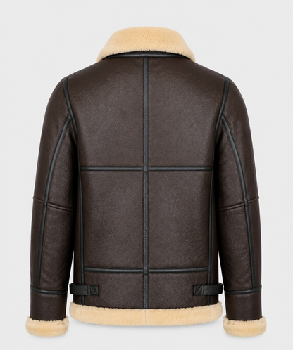 Creed Shearling Jacket - Premium Brown