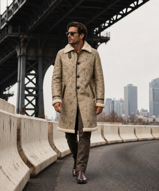 Cutter Shearling Coat - Dirty Cream